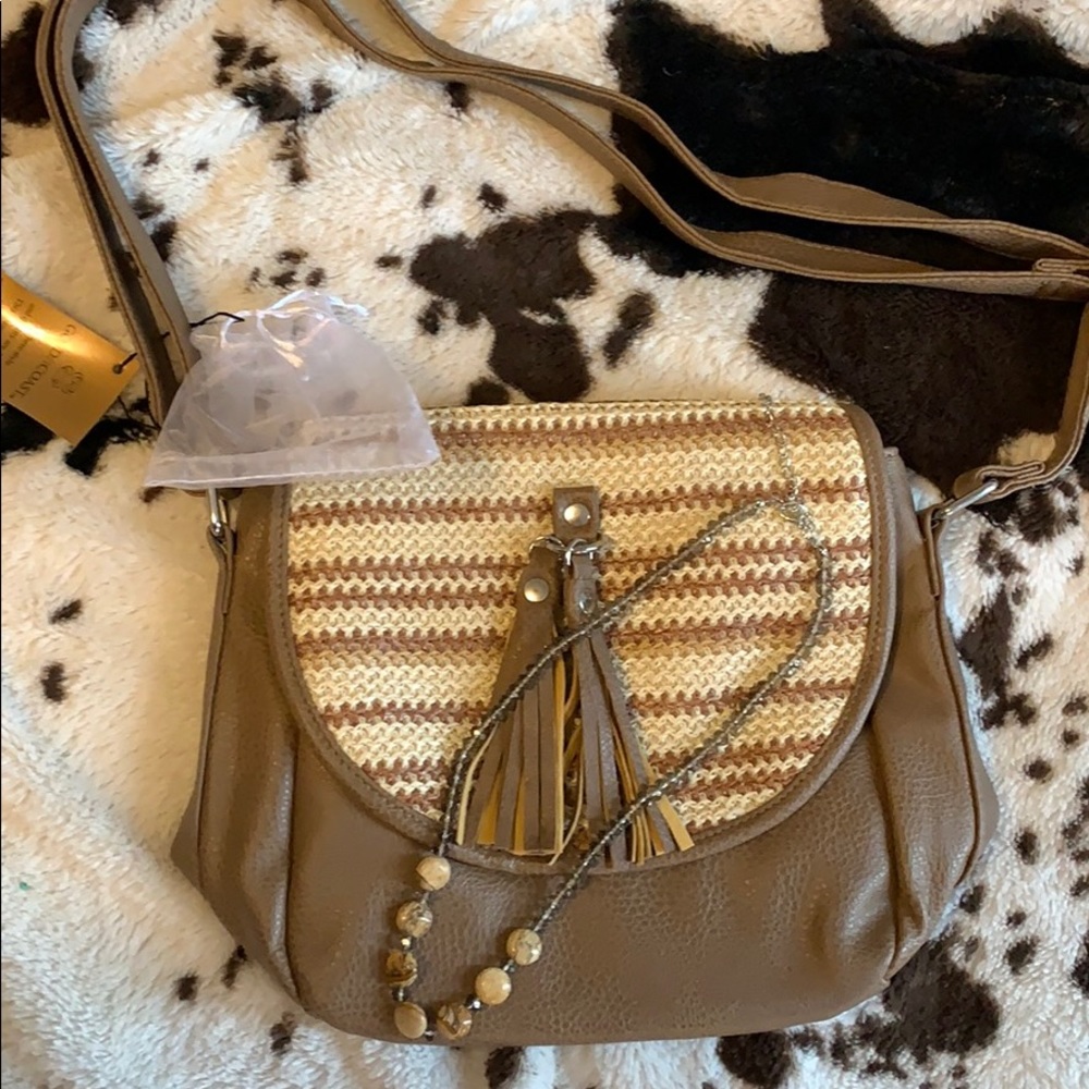 Gold Coast tassle western style purse new